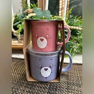 Care Bears Pink Purple 2pc Bug Little Mug Gift Set